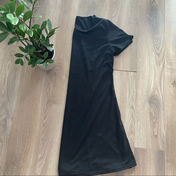 Black T-Shirt Jersey Dress - Picture 5 of 9